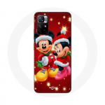 Coque Maniacase pour Redmi Note 11 5G Mickey Mouse et Minnie Mouse le jour de No&euml;l