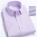 Vasaros dryžuoti trumpomis rankovėmis vyri&scaron;ki mar&scaron;kiniai S~8XL Darbiniai mar&scaron;kiniai su priekine ki&scaron;ene plius dydis S
