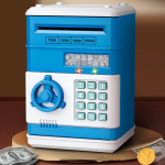 Elektroninis Piggy Bank Automatinis Mini Seifas Monetos Pinigų taupymo Pinigų dėžutė Slaptažodis Skaitliuko kodas Raktų užraktas Monetų banko bankomatas Dovana vaikui