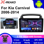 Automobilių radijas Android Auto Carplay, skirtas KIA Carnival VQ 2006&ndash;2014 Autoradio 2din stereo daugialypės terpės ekrano navigacijos GPS 4 core 1GB+32GB carplay