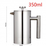 350 ml/800 ml/1000 ml prancūzi&scaron;ko spaudimo kavos aparatas i&scaron; nerūdijančio plieno dvigubų sienelių izoliuotas kavos virimo aparatas 350ml