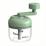 250 ml rankiniu būdu sukamoji trijų greičių manualinė česnakų smulkinimo ma&scaron;inėlė Česnakų smulkinimo ir presavimo ma&scaron;ina Mai&scaron;ymas žalia