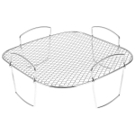 2 vnt. Oro elektrinės gruzdintuvės priedai 430 nerūdijančio plieno dviejų auk&scaron;tų grilio grotelės, garų grotelės, oro gruzdintuvės grotelės