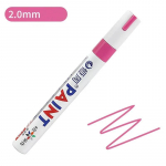 Daugiafunkciniai metaliniai blizgūs dažų žymekliai Pluo&scaron;to galvutė, atspari vandeniui greitai džiūstančių padangų pramonėje, aliejiniai dažai taisantys ra&scaron;iklio spalvos žymeklį juoda