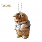 Pilvo &scaron;uns katės kabantis papuo&scaron;alas namuose Kalėdų eglutės automobilio galinio vaizdo veidrodėlis 2D plok&scaron;čias akrilinis didelis pilvas animacinių filmų kabantis gyvūnas A