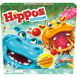Hippos gloutons, jeu de soci&eacute;t&eacute; enfant, jeu de plateau, d&egrave;s 4 ans, pour 2 &agrave; 4 joueurs, Hasbro Gaming
