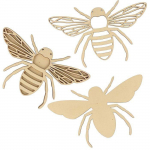 3 kits de d&eacute;coration en bois Abeille
