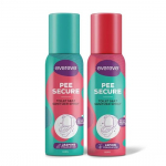 Evereve Pee Secure Toilet Seat Sanitizer Spray Combo, Pack of 2, 100ml, Lemon & Jasmine flavour, Reduces the risk of UTI , Germ Killing Toilet spray