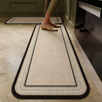 Luxurious Non-Slip, Dirt-Resistant Kitchen Mat: Absorbs Water & Oil, Easy-Care Diatom Mud Long Mat. 60x180cm (3.5mm Diatom Mud)