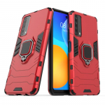 Huawei P Smart 2021 Y7a Enjoy 20 SE 20SE telefono dėklas, atsparus smūgiams, &scaron;arvuotas metalinis žiedo laikiklis, magnetinis apsauginis pagrindas, Coque dėklas CHINA&For Enjoy 20 SE juoda
