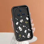 Mink&scaron;tas silikoninis kvadratinis kopėčių ra&scaron;to telefono dėklas, visi&scaron;kai dengiantis, apsaugantis kamerą nuo smūgių, guminis dėklas Huawei Honor Honor X7 balta