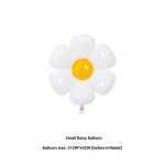 Small Daisy & Sunflower Smile Balloons - Handheld Birthday Photo Props