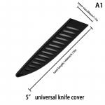 Virtuvinio peilio apvalkalas Juodas plastikinis peilių dangteliai Peilio a&scaron;menų apsaugos dangtelis kra&scaron;to apsaugos Dėklas Kaulinimas Vaisių duona virėjo peilio įrankis
