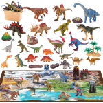 Mielas Akmeninis Dinozauras Realisti&scaron;kas Dinozauras I&scaron;laiko Žaislų Saugumą 40 Dalių Didelė Laikymo Dėžė Standartinė Gimtadienio Dovanos Žaislas, Modelis, Figūrėlė, Standartai, Rinkinys, Žemėlapis, brown