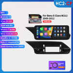 Hizpo 10.25 I&scaron;manusis RDS automobilio ekrano stereo grotuvas, palaikantis Carplay Android Auto, skirtas Mercedes Benz W212 E-Class E200 E230 E260 E300 S212 2009-2012 NTG 4.0 HC2 2G 32G