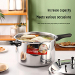 Fubao Universalus Sustorintas Saugus Apsaugotas nuo Sprogimo Slėginis Puodas Namų ir Komerciniam Naudojimui 3L gas-only with steamer rack 18CM