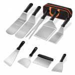 Lauko kepsninės BBQ nerūdijančio plieno įrankių rinkinys kepsninės mentelė kepimo mentelė lėk&scaron;tės derinys kepsninės įrankiai 10Pcs