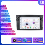Ossuret Pažangus 8G 128G Android 12 Automobilio Radijas Opel Astra H J 2004 Vectra Vauxhall Antara Zafira Corsa C D Vivaro Meriva 4G Carplay GPS Grotuvas B S8 8Core 8G 128G AI