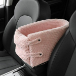 Ne&scaron;iojama naminių gyvūnų &scaron;unų automobilinė kėdutė centrinio valdymo neslystanti &scaron;unų ne&scaron;yklė 42x20x22cm rožinė