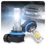 Marsauto prie&scaron;rūkinis žibintas, H11, H8, H16, LED, Prie&scaron;rūkinis, 10 000 lm, 0,1 s momentinis įsijungimas, Lemputė, G2S-H11 H8 H16 balta