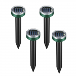 Saulės energija varomi kurmių ir &scaron;ernų &scaron;alinimo kuolai lauko atgrasymo priemonė nuo spąstų, o ne spąstų, žudikų, skirtų sodo kiemui, atsparus vandeniui One Size