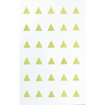 Motif Thermocollant transfert Customisation textile Triangle Dor&eacute; 1 cm