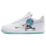 Steven Harrington x Nike Air Force 1 Low Flyleather QS Žemės dienos Unisex sportbačiai Balti Juodi Hyper-Crimson CI5545-100 35.5