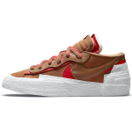 sacai x Nike Blazer Low British Tan Unisex sportbačiai Light-British-Tan White University-Red DD1877-200 36