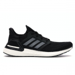Adidas UltraBoost 20 Core Black Unisex sportbačiai Night-Metallic White EF1043 41⅓
