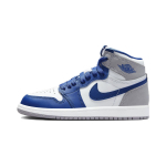 Air Jordan 1 Retro High OG PS True Blue Vaikų sportbačiai White Cement-Grey FD1412-410 31.5