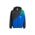 Adidas Originals Trefoil Spalvų Blokų Sportinis Džemperis Su Gobtuvu Logotipu Vyri&scaron;ki Striukės Mėlyna HF5946 XS