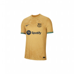 Nike ra&scaron;tuotos linijos spaudinio trumpomis rankovėmis futbolo mar&scaron;kinėliai, i&scaron;vykos žaidėjo versija, Barselona vyri&scaron;ki vir&scaron;utiniai drabužiai geltoni DJ7642-715 XL