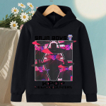 KPop Demonų medžiotojas Saja Berniukai Animaciniai Mergaitės Berniukas &Scaron;iltas Vaiki&scaron;kas Kengūros tipo Džemperis Korėjieti&scaron;ko stiliaus Mada Kasdieniai Vir&scaron;utiniai drabužiai Kasdieniai Drabužiai 140 cm