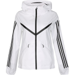 Adidas Neo XLD Vėjo striukė su gobtuvu Dryžuota ilgomis rankovėmis Striukė Moteri&scaron;kos striukės Balta CV9034 M