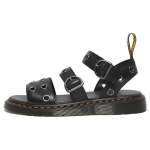 Dr. Martens Gryphon Serijos Odinės Briti&scaron;ko Metalo Žiedo Stumdomos Basutės Unisex Basutės Juodos 27504001 36