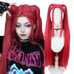 Kpop Huntrix Rumi Cosplay Perukas Helovino vakarėliui Demono aksesuaras Medžiotojų kostiumai rekvizitai karnavalinis i&scaron;galvotas persirengimas black-One Size