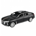 1/24 Hong Qi H9 lydinio prabangus automobilio modelis lietas žaislinės transporto priemonės metalinis automobilio modelis didelio tikslumo garsas &scaron;viesa kolekcija vaikų dovanos juoda