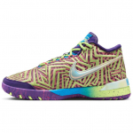 Nike LeBron NXXT Genisus Neslystantys Dilimui Atsparūs Vidutinio Auk&scaron;čio Krep&scaron;inio Batai Vyri&scaron;ki Sportbačiai IB1271-500 44 violetinė