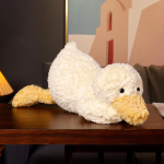 Animacinis mielas gulintis anties lėlė, gulintis &scaron;uns pliu&scaron;inis pagalvis, pliu&scaron;inis žaislas, namų dekoras, sofos pagalvė, lėlė, kawaii, mink&scaron;tas žaislas, &scaron;uns, merginos dovana 35cm