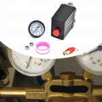 Pressure Switch Regulator with 2 Thread Plug and 1 Roll Tape Easy to Install Replacement Sturdy 4