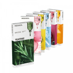 Mediheal Essential 6 rū&scaron;ių kaukės 60 vnt. rinkinys su arbatmedžiu, kolagenu, hialurono rūg&scaron;timi, PDRN, vitaminais ir keramidais