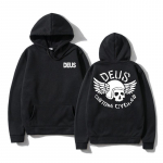 DEUS EX MACHINA motokroso vilnos laisvi džemperiai vyri&scaron;ki didelio dydžio gatvės stiliaus kasdieniai su gobtuvu unisex megztinis laisvas džemperis su gobtuvu M