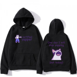 Dvipusis spaudinys Yapper Meme Katės džemperis su gobtuvu Animacinis spaudinys Harajuku Kawaii džemperis ilgomis rankovėmis Mieli drabužiai Vintažinis džemperis su gobtuvu 3XL