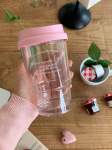 Mint Moment Rožinė daugkartinio naudojimo puodelis, Auk&scaron;tas Didelis, 473 ml [I&scaron;sine&scaron;imui] Pink Reusable Cup