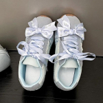 Madingi 2025 m. storapadžiai, su perlais ir &scaron;irdelėmis, saldūs, kasdieniai sportiniai bateliai moterims, su kaspinėliu, balerinos, moteri&scaron;ki sportbačiai Zapatillas De Mujer 38 mėlyna