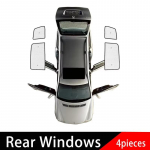 Pilnos apsaugos nuo saulės žaliuzės Volkswagen VW Touran priedams 2003~2015 MK1 1T Langų vėjalentės UV apsauga Automobilio priedai Rear Windows