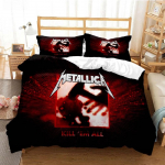Metalo muzikos grupė MMetallica Lovos patalynės kolekcija Viengulis Twin Pilnas Queen King Dydžio lovos kolekcija Suaugusiųjų Vaikų Miegamojo Antklodės užvalkalų kolekcija Namų tekstilė EU Twin 135x200cm