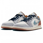Air Jordan 1 SE Low Pataisytas Džinsinis Swoosh Jordan 1 AJ1 Low Vyri&scaron;ki FZ5042-041 EU 44 dramblio kaulas
