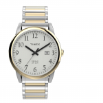 TIMEX EasyReader Kvarcinis 3 ATM Atsparus vandeniui Mineralinis Baltas TW2W52100 Vyri&scaron;kas Laikrodis, Mechanizmas, Atsparumas, Stiklas, Ciferblatas, [Autenti&scaron;kas] auksas