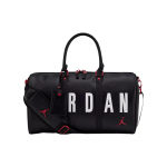 Jordan Top Roll stiliaus dvigubos rankenos sintetinės odos bagažo krep&scaron;ys Tote sporto salės rankinė peties krep&scaron;ys Unisex krep&scaron;iai Juoda Balta HA6466-014 Black & White